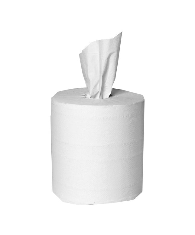 Universal Center Pull Towel, 2-Ply, White, 6 Rolls per Case