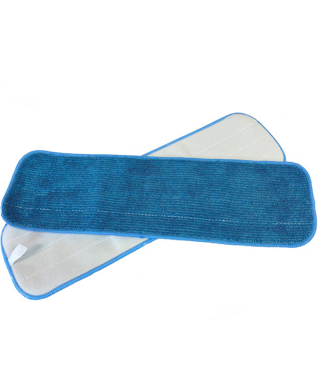 18” Economy Microfiber Looped Flat Mop Pad – 300 GSM, Hook & Loop Backing