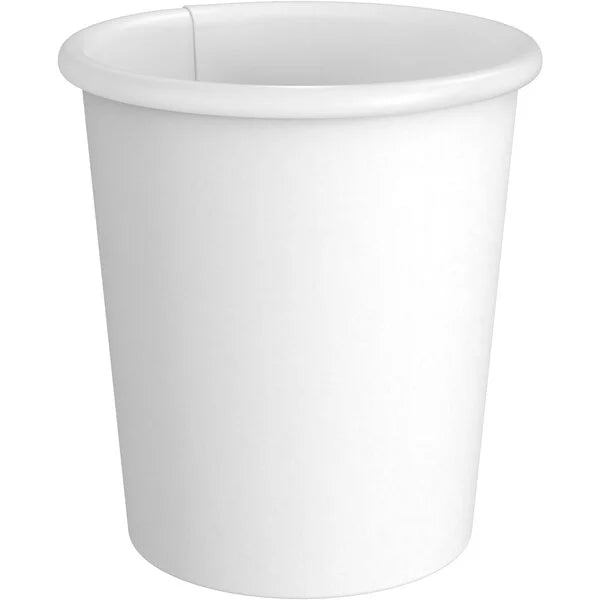4 oz White Paper Cups – 1,000/Case | Disposable Drinkware for Hotels & Commercial Use