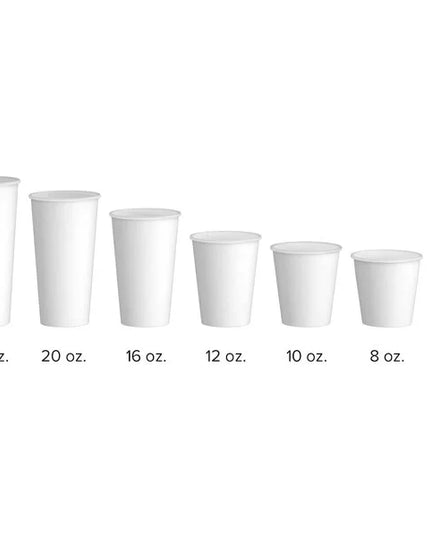 4 oz White Paper Cups – 1,000/Case | Disposable Drinkware for Hotels & Commercial Use