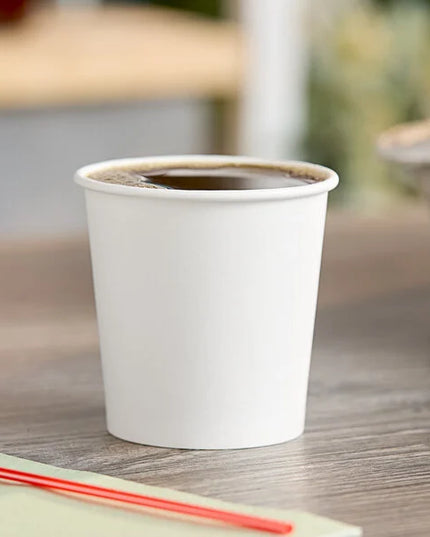 4 oz White Paper Cups – 1,000/Case | Disposable Drinkware for Hotels & Commercial Use