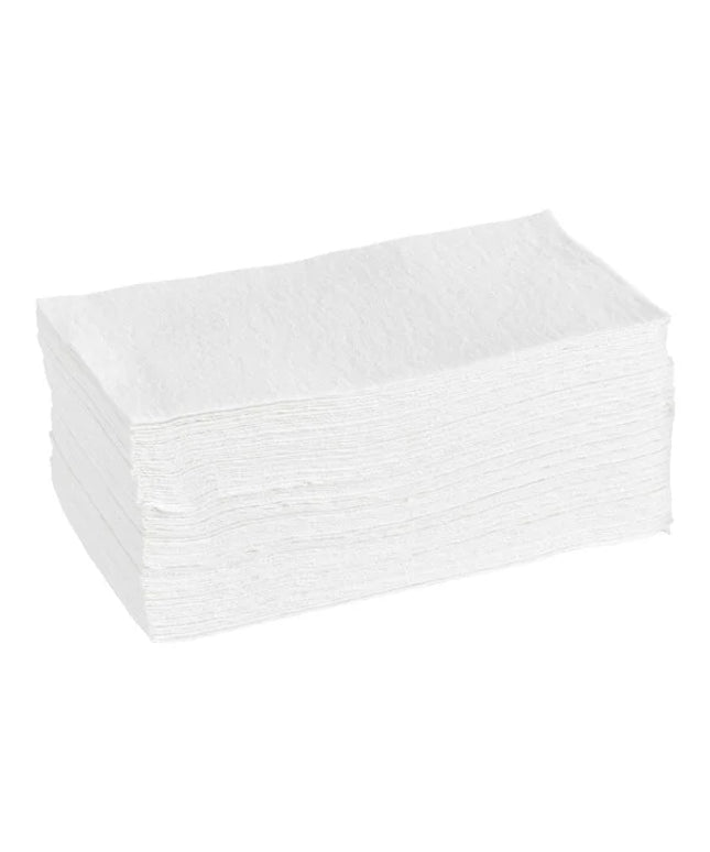 Lavex Linen-Feel White Guest Towels – 1/6 Fold, 12 x 16 in, Case Packed