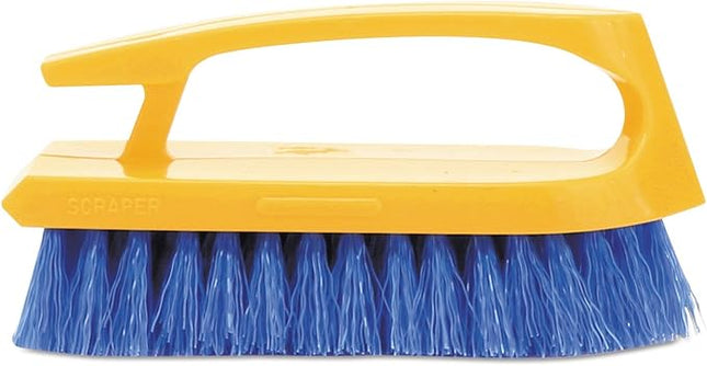 Heavy-Duty 6" Iron Handle Hand & Nail Scrub Brush — Polypropylene Bristles
