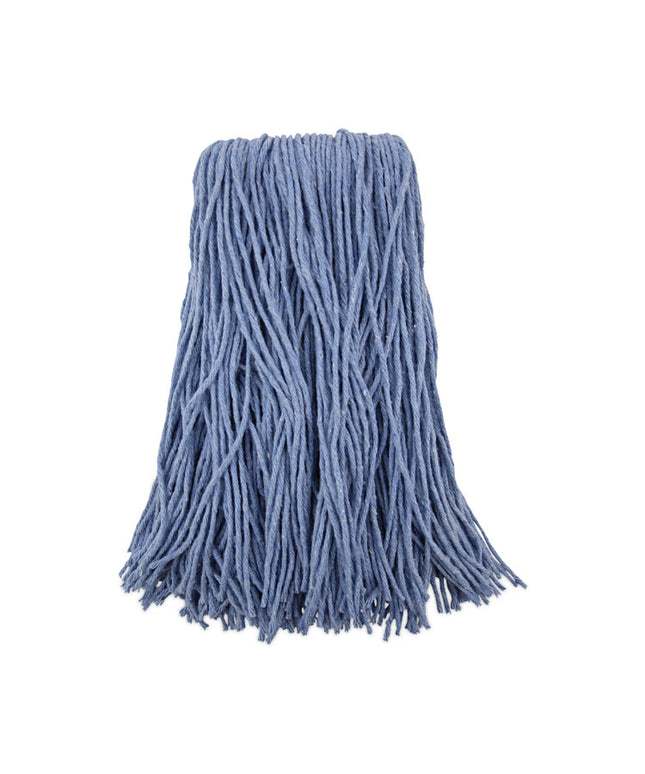 #24 Standard Mop Head, Cotton/Synthetic Blend, Cut-End, Blue – 12/Carton