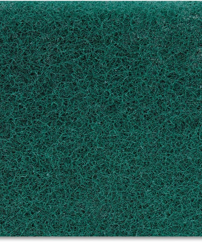 Heavy-Duty Green Scour Pad - 6x9, 15/Carton