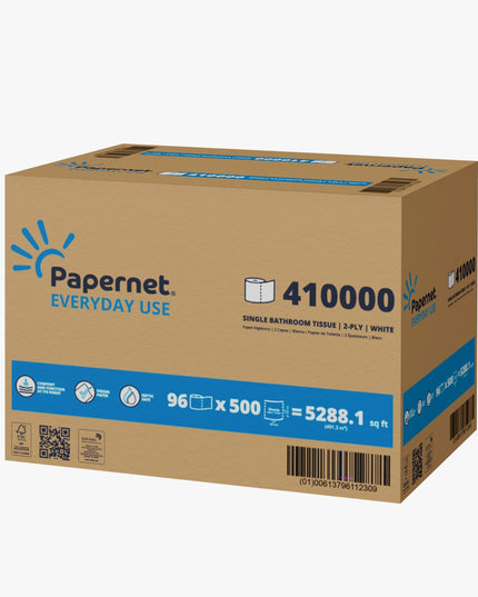 Toilet Paper Paper Net – 96/Case, 500 Sheets Per Roll