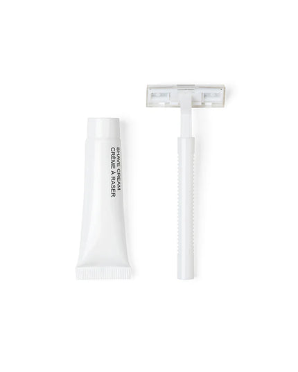 Shaving Kit – Twin Blade Razor & Shave Cream (15g Tube) – 500/Case