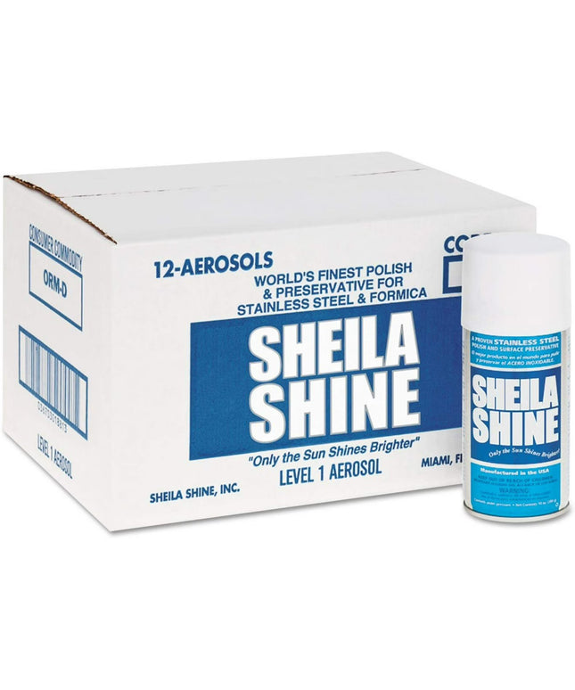 Sheila Shine Metal Cleaner & Polish, 12 Cans of 10oz