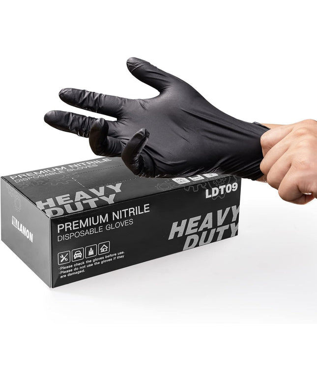 Nitrile General Purpose Gloves, Powder-Free, Small to X-Large, 10 Boxes of 100 (1000 Gloves per Case)