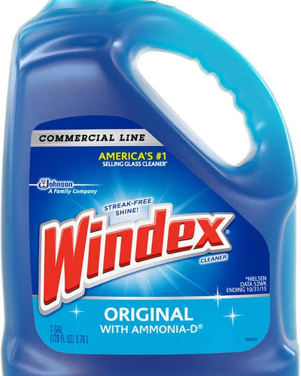 Windex Concentrated Glass Cleaner – Gallon, 4/CS