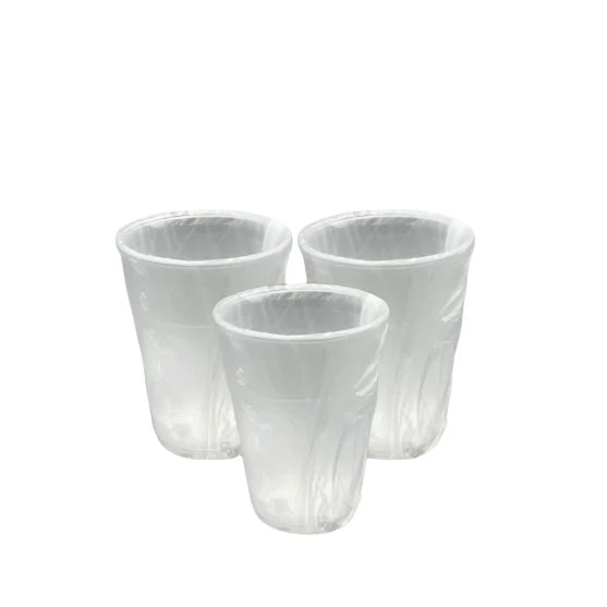 Wrapped 9 oz Plastic Clear Cup Case Of 1000